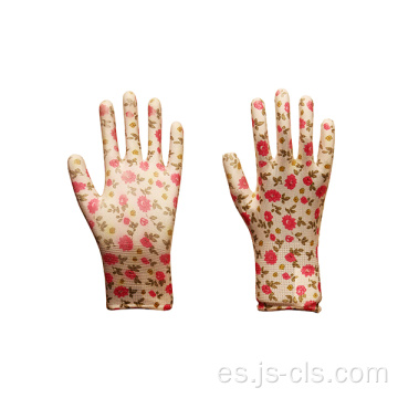 Guantes de jardín con frase de poliéster de la serie de jardines